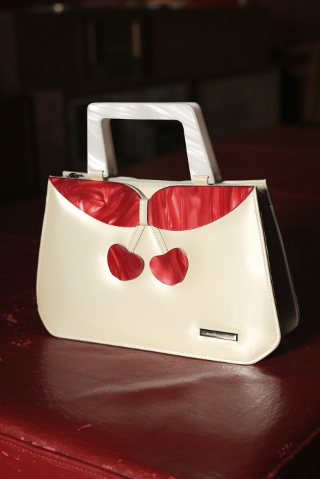 Debbie Patent Cherry Bag Cream