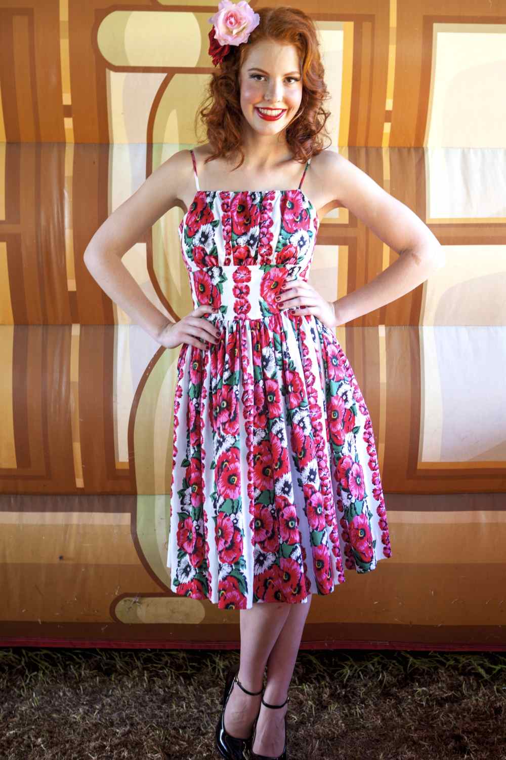 Sun Dress Poppy  Dresses - Pinup Empire Clothing